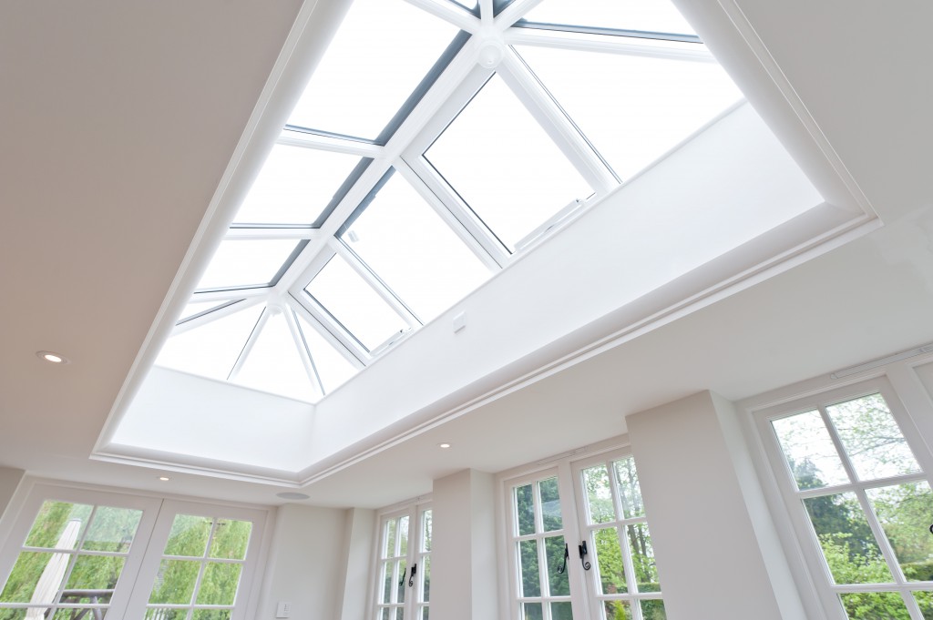 timber roof lantern on an orangery